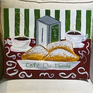 Cafe Du Monde New Orleans Painting On Canvas